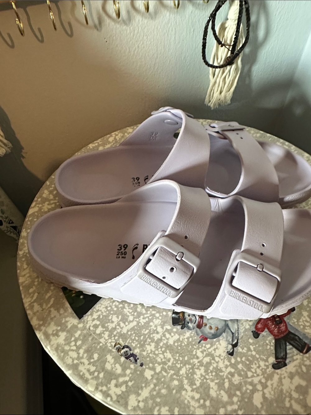 Birkenstock Lilac Double-Buckle EVA Slides - Picture 2 of 4